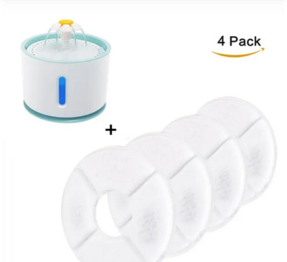 Fuente de Agua Automática para Gatos con Luz LED