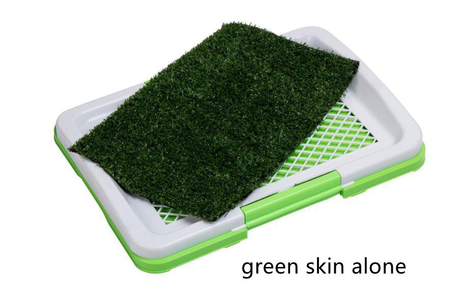 Baño para Mascotas Plano con Diseño de Césped