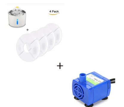Fuente de Agua Automática para Gatos con Luz LED