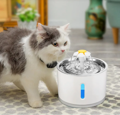 Fuente de Agua Automática para Gatos con Luz LED