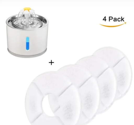Fuente de Agua Automática para Gatos con Luz LED