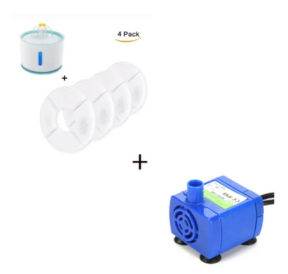 Fuente de Agua Automática para Gatos con Luz LED