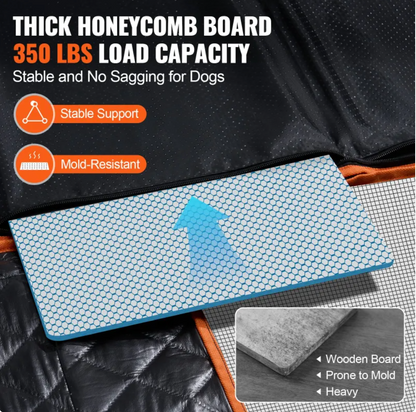 Cubierta Impermeable para Asiento Trasero de Mascotas 54x25.6in